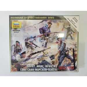 Zvezda 6146 Soviet Naval‎ Infantry 1941-1943 Figures 1/72 Scale Model Kit NEW